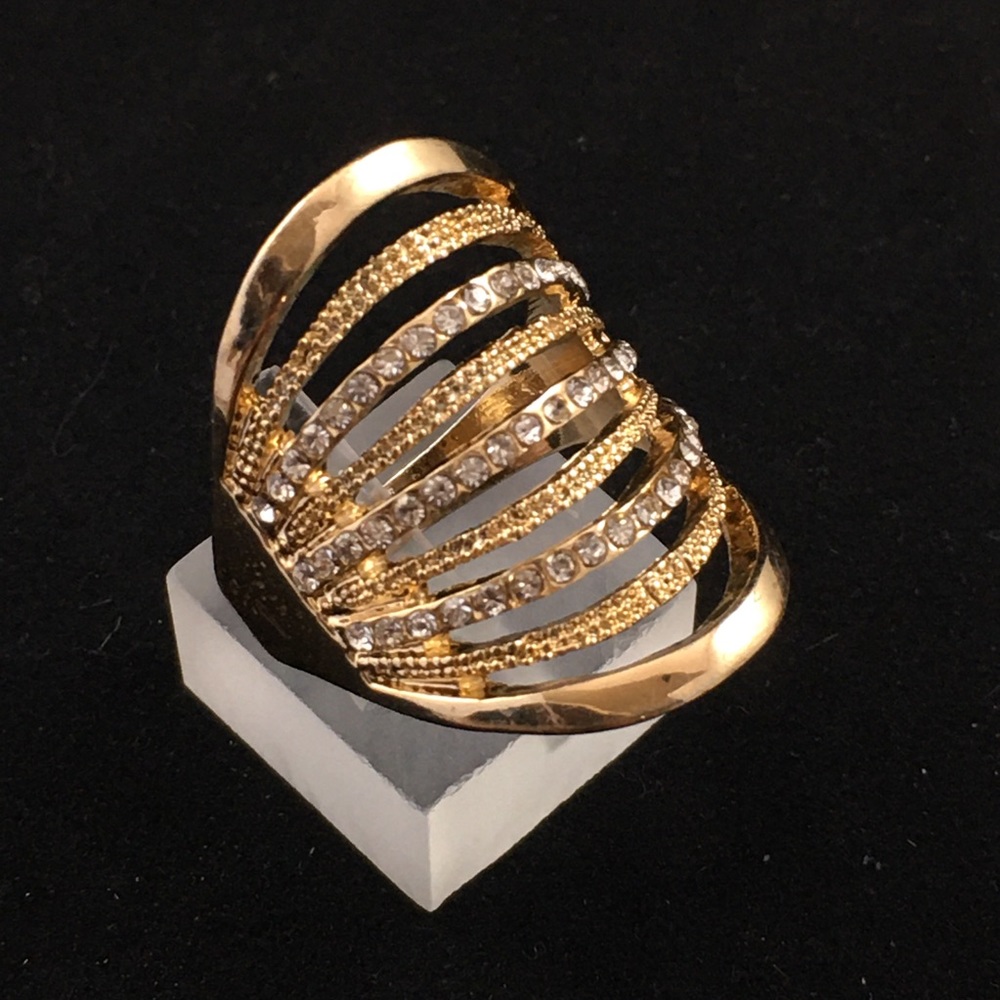 Gold Rhinestone Ring